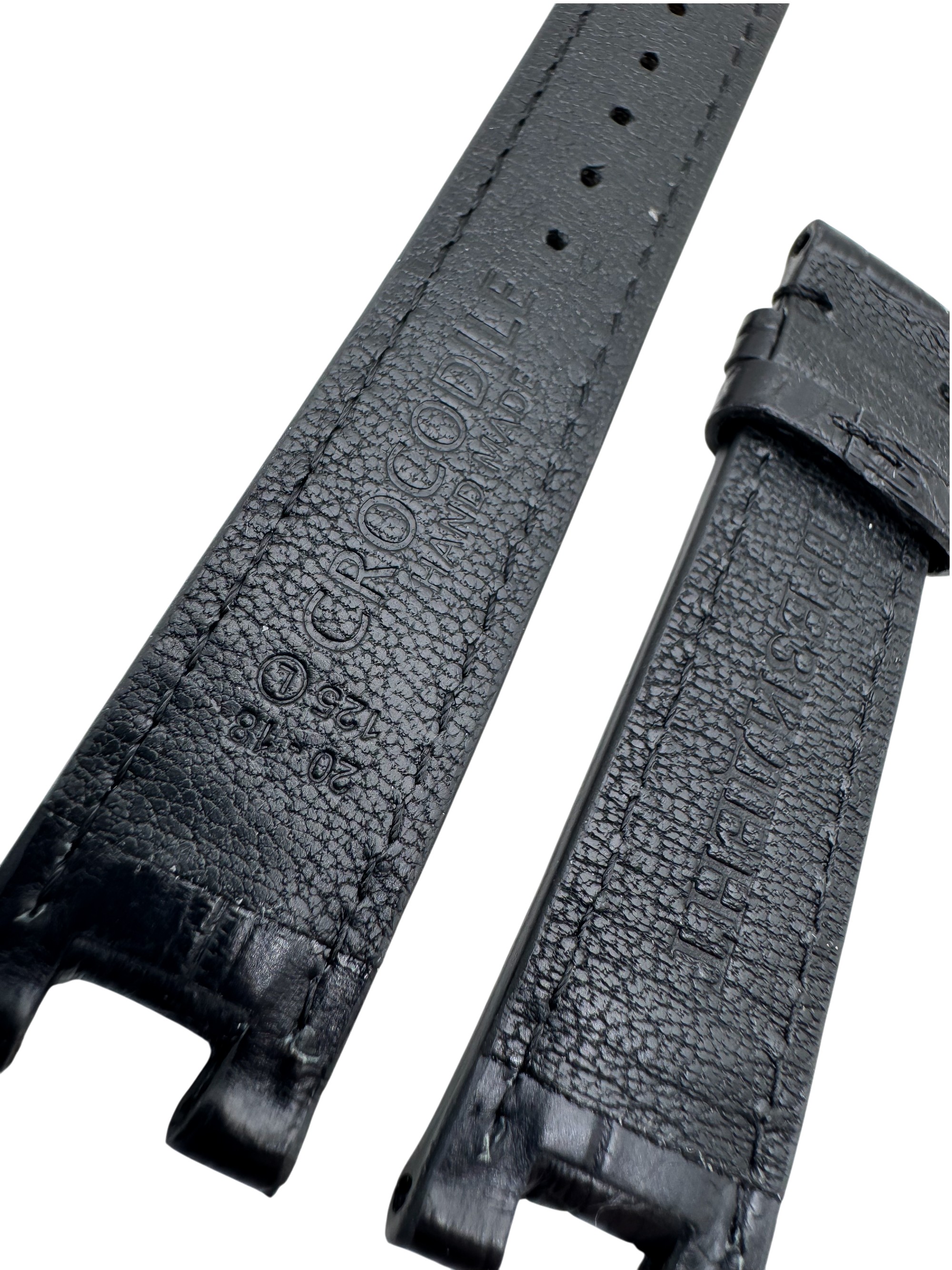 Ремень ручной работы из аллигатора черный 177209 